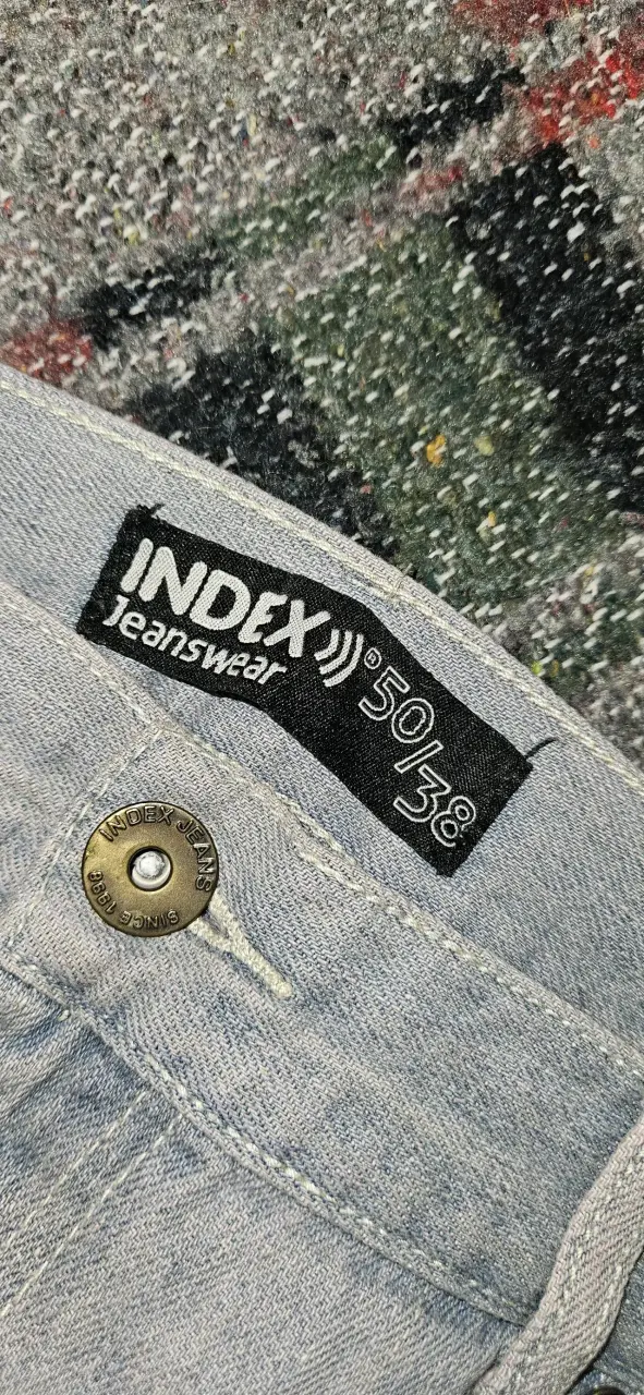 Bermudas de mezclilla grises Index para hombre - 3