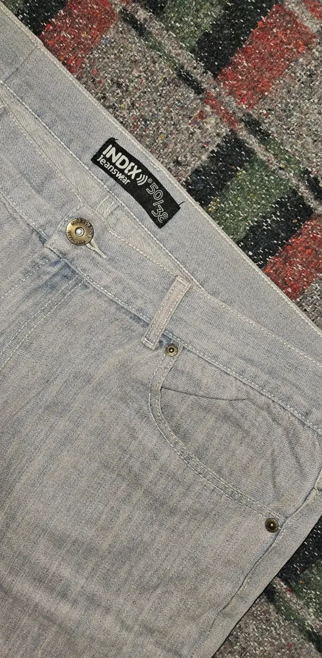 Bermudas de mezclilla grises Index para hombre - 5