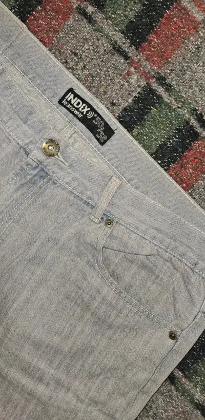 Bermudas de mezclilla grises Index para hombre - miniatura 5