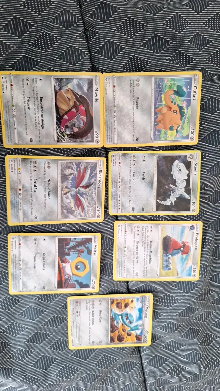 Lote de cartas Pokémon acero - 2
