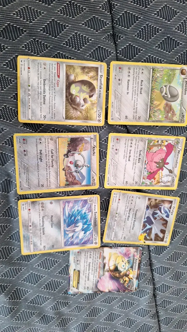 Lote de cartas Pokémon acero - 3