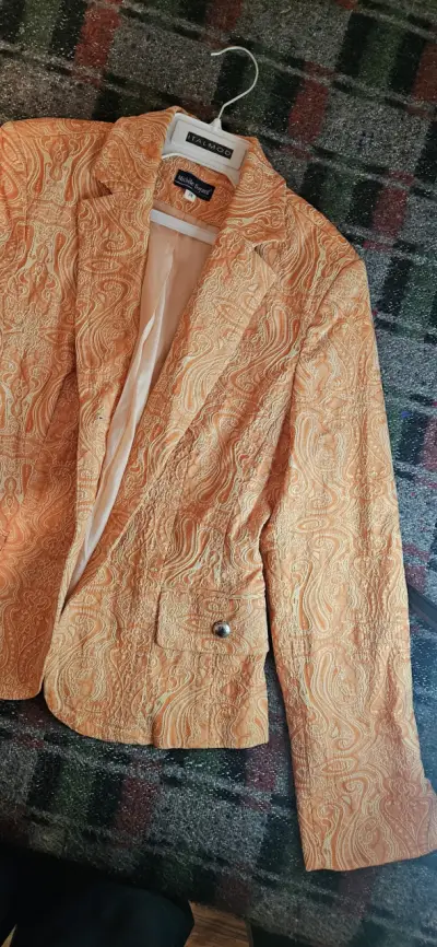 Blazer naranja con diseño bordado Michele Boyard - miniatura 3