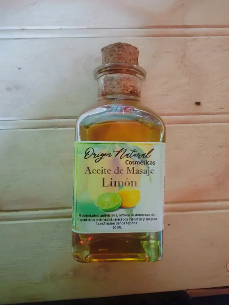 Aceite de Masaje Limón Origen Natural 50ml