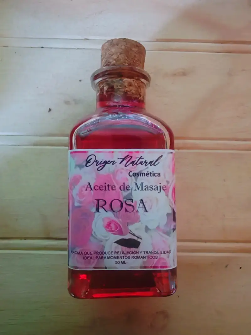 Aceite de Masaje Rosa Origen Natural 50ml