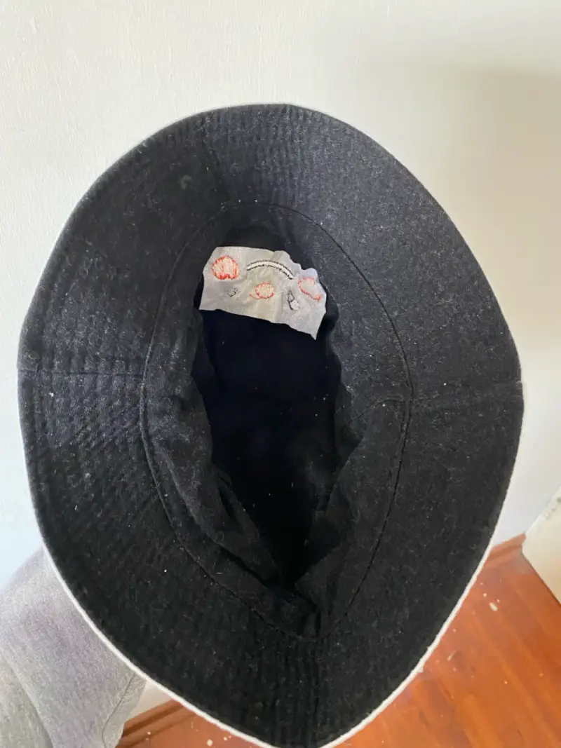 Sombrero bucket blanco con diseño - 4