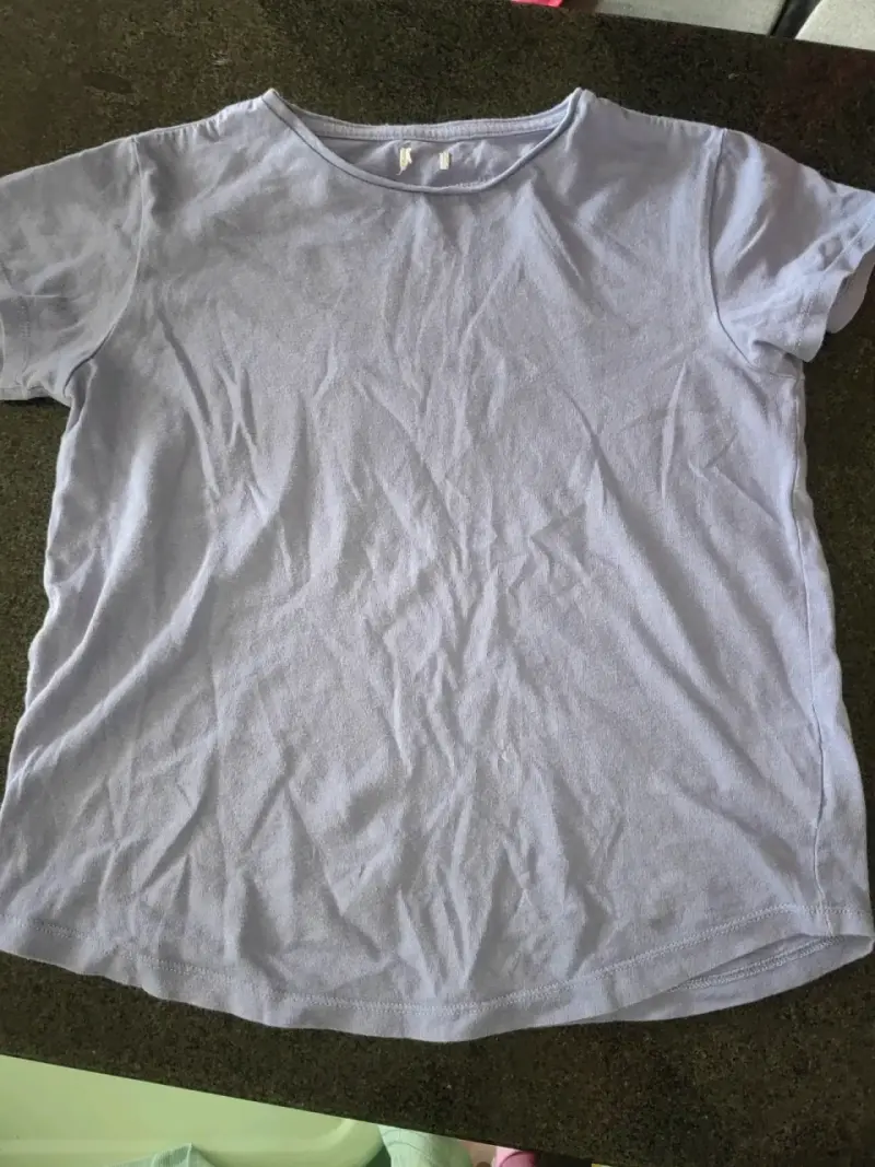 Polera básica color lila para mujer - 1