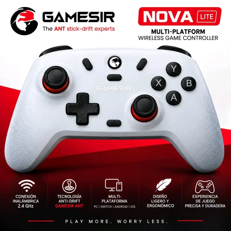 Mando inalámbrico GameSir Nova Lite gris - 1