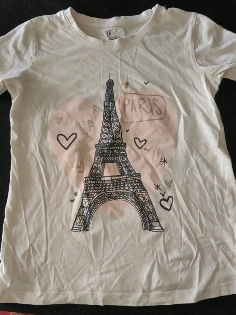 Polera estampada Torre Eiffel para niña - 1