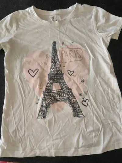 Polera estampada Torre Eiffel para niña - miniatura 2