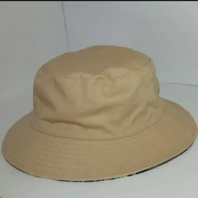 Sombrero reversible; beige mate y diseño de hojas - miniatura 2