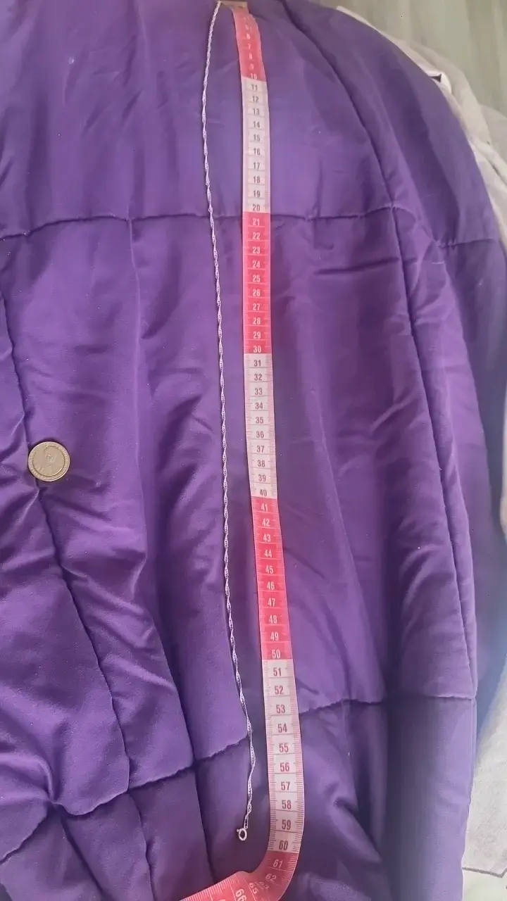 Cadena de plata trenzada 60 cm - 3