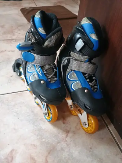 Patines en línea azules para niños - miniatura 1