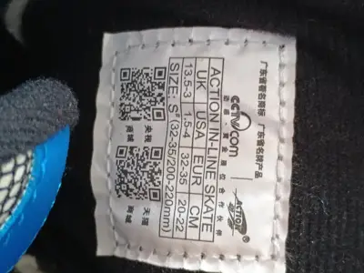 Patines en línea azules para niños - miniatura 4