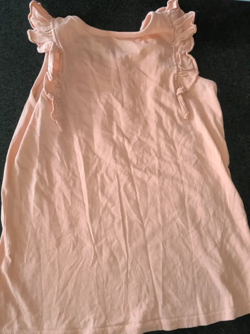 Polera sin mangas para niña color rosa - 2