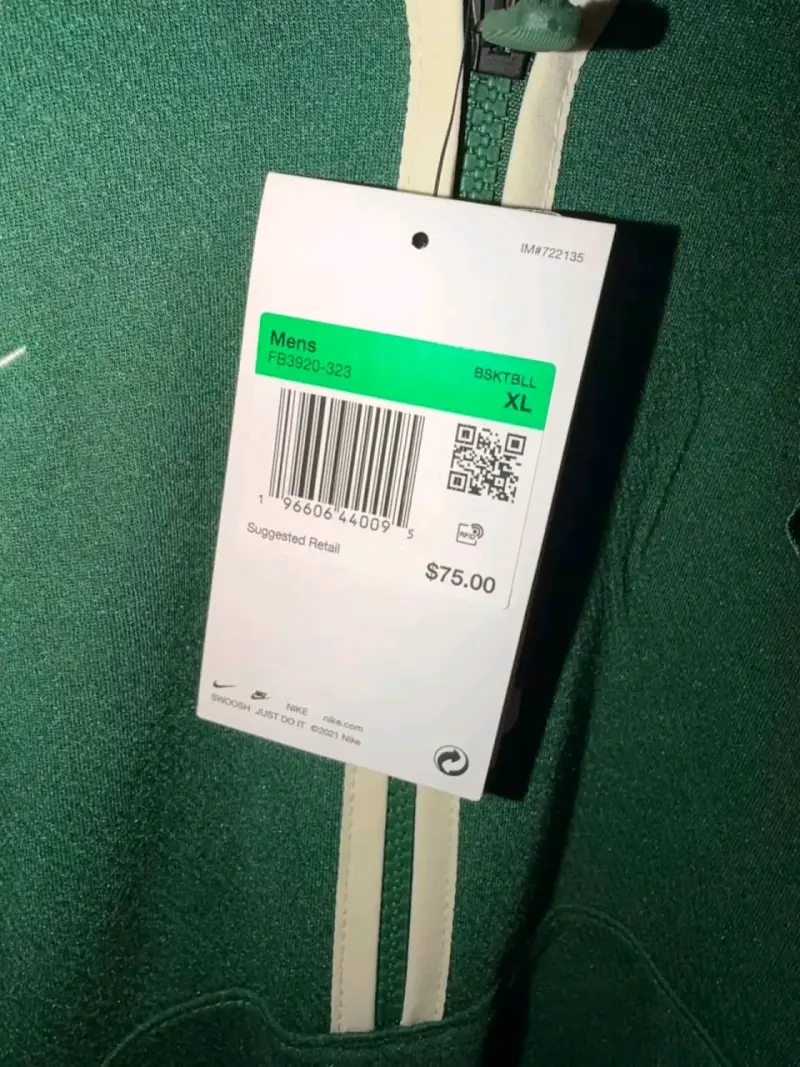Polerón verde Nike Milwaukee Bucks para hombre - 2