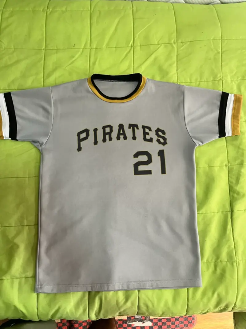 Camiseta de béisbol gris Pirates 21 - 1