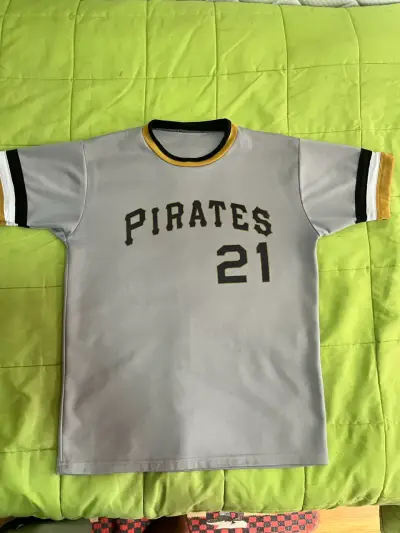 Camiseta de béisbol gris Pirates 21 - miniatura 1