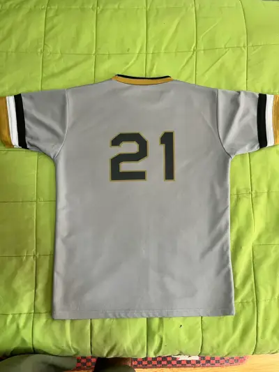 Camiseta de béisbol gris Pirates 21 - miniatura 2