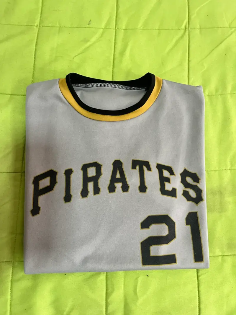 Camiseta de béisbol gris Pirates 21 - 3
