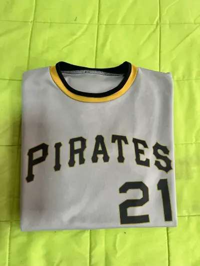 Camiseta de béisbol gris Pirates 21 - miniatura 3
