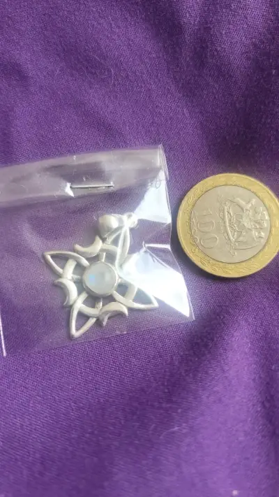 Colgante de plata con piedra luna - miniatura 2