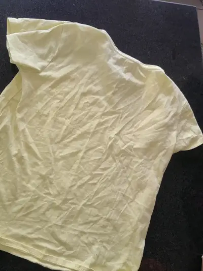 Polera amarilla de algodón para mujer - miniatura 3