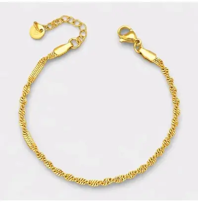 Pulsera de oro trenzada ajustable - miniatura 2