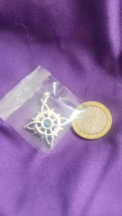 Colgante de plata con piedra labradorita - miniatura 3