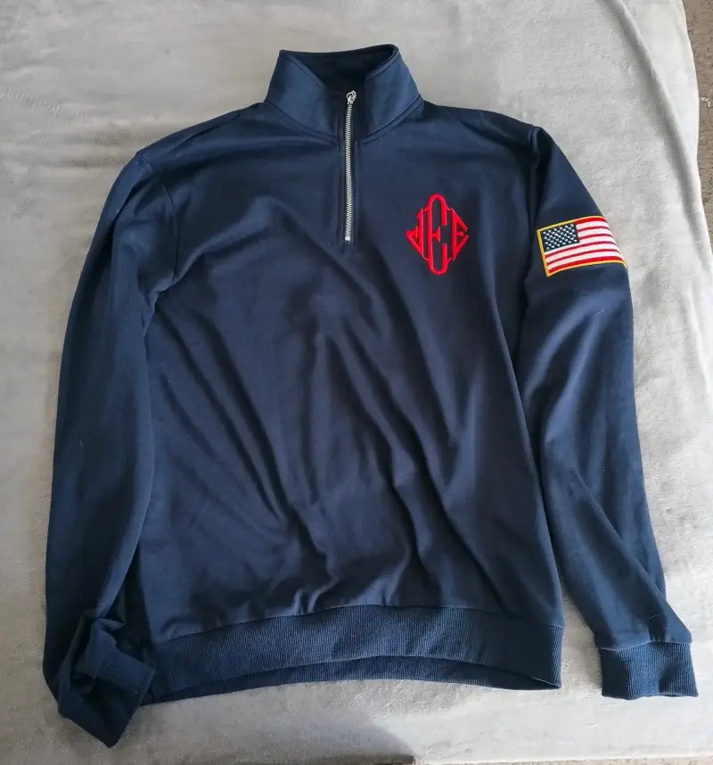 Quarter zip navy blue de J.E.E - 1