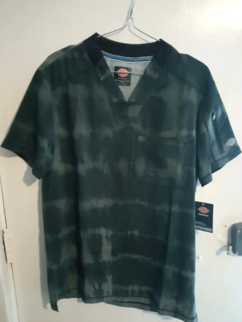 Polera de trabajo Dickies verde camuflaje - 4