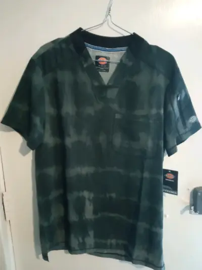 Polera de trabajo Dickies verde camuflaje - miniatura 4