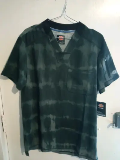 Polera de trabajo Dickies verde camuflaje - miniatura 5