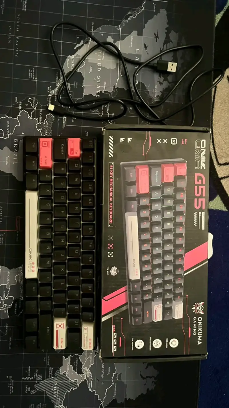 Teclado Mecánico Onikuma G55 y Mouse CW917 - 1