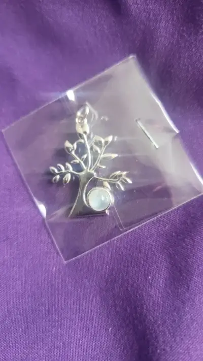 Colgante de árbol de la vida de plata - miniatura 1