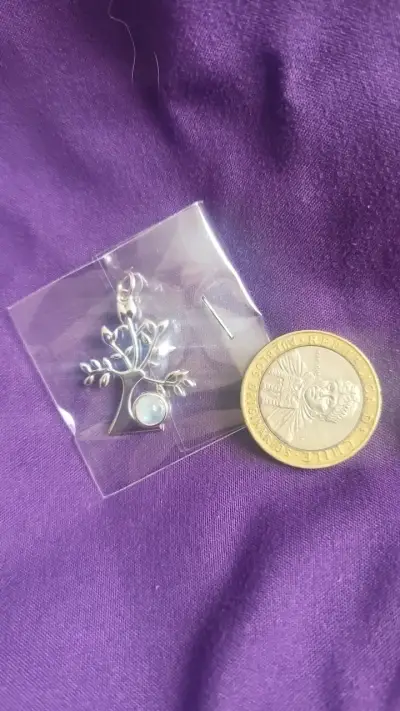 Colgante de árbol de la vida de plata - miniatura 2