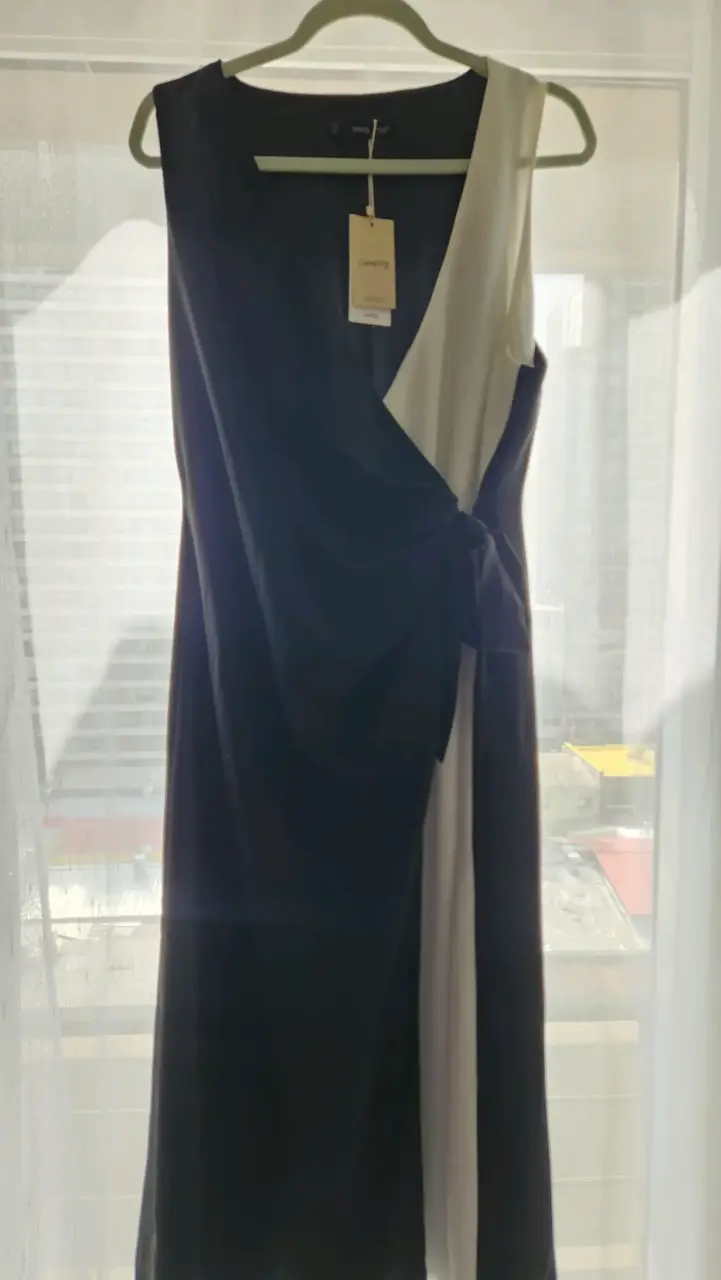 Vestido bicolor MNG Committed talla XL - 6