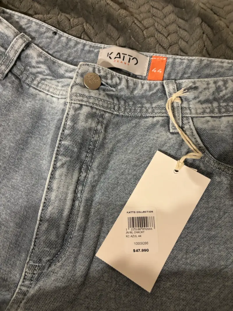 Jeans de mezclilla bicolor para mujer KATTO - 2