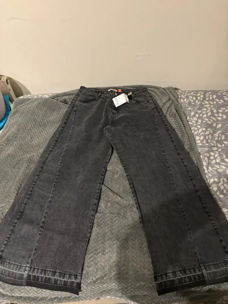 Jeans de mezclilla bicolor para mujer KATTO - 4