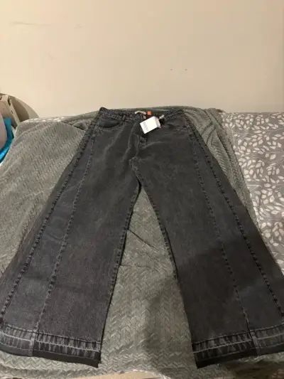 Jeans de mezclilla bicolor para mujer KATTO - miniatura 4