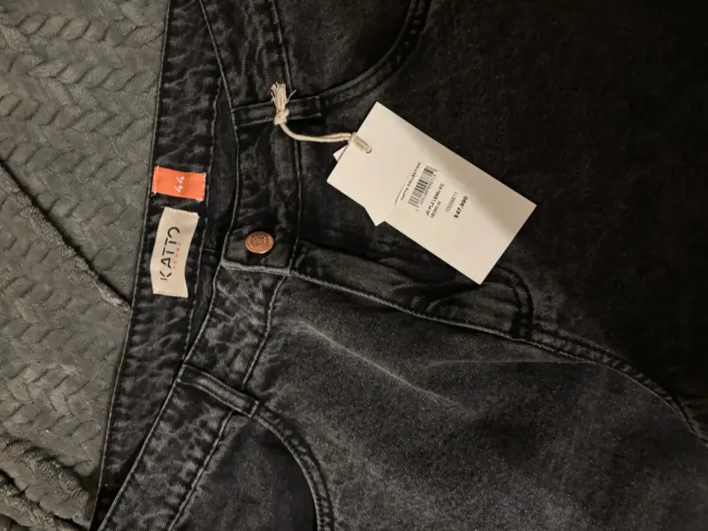 Jeans de mezclilla bicolor para mujer KATTO - 5