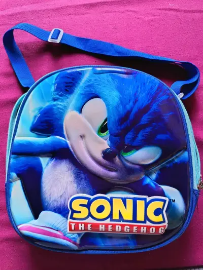Mochila escolar Sonic The Hedgehog azul - miniatura 4