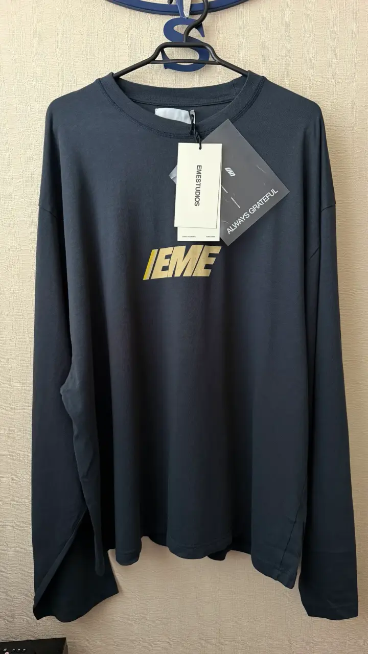 Polera manga larga EME Studios negra XXL - 3