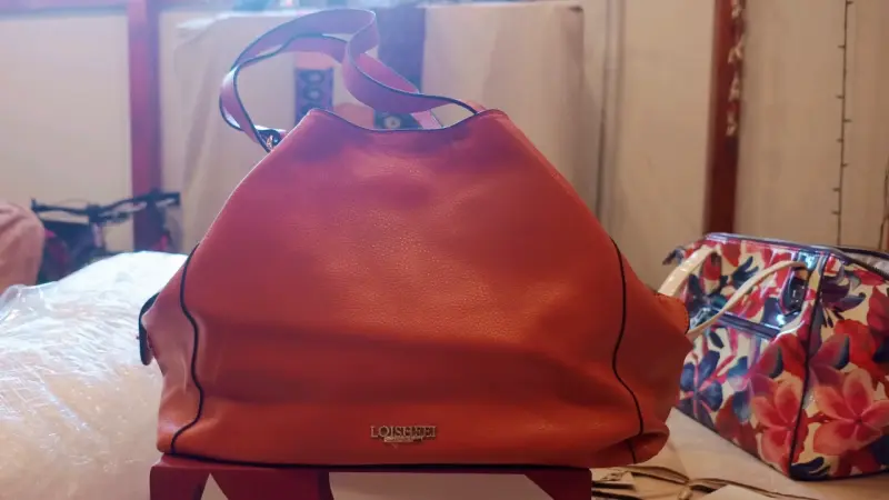 Bolso de cuero naranja Loishei elegante - 1