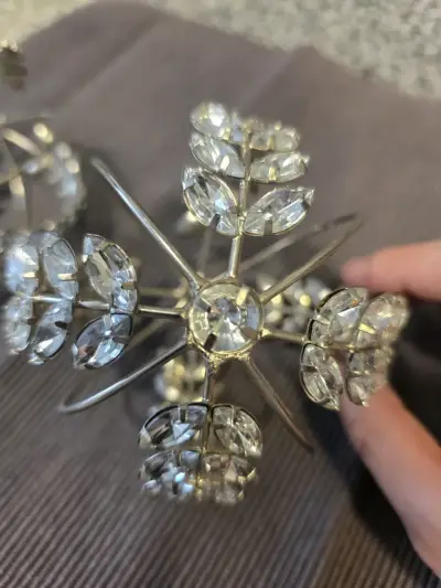 Elegantes borlas decorativas con cristales incrust - miniatura 2