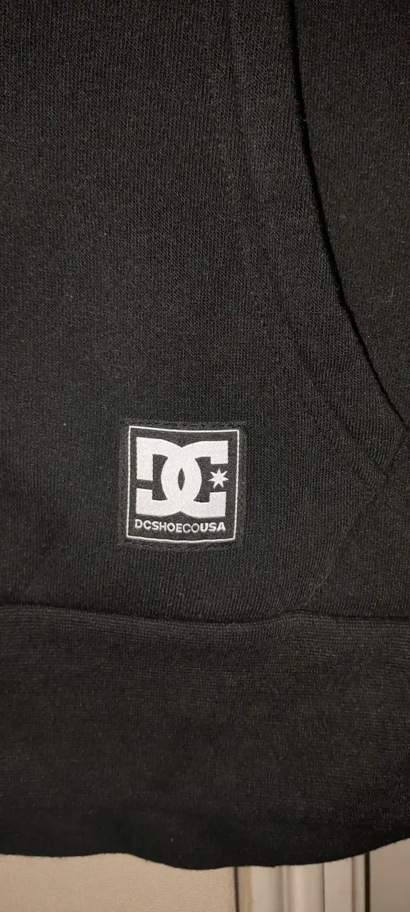 Polerón con capucha DC Shoes negro estampado Y2k - 2