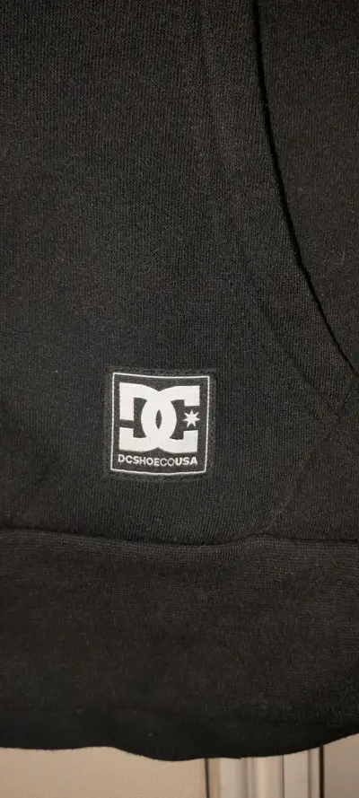 Polerón con capucha DC Shoes negro estampado Y2k - miniatura 2