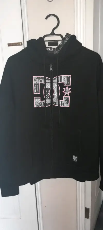 Polerón con capucha DC Shoes negro estampado Y2k - miniatura 4