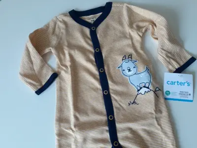 Enterito de bebé Carter's con diseño de cabra 9m - miniatura 3