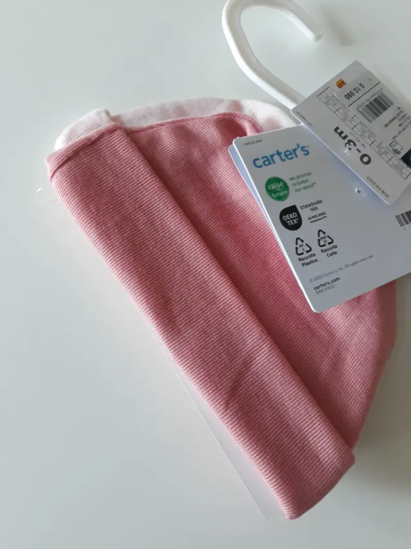 Pantalones de bebé rosados Carter's nuevos - 1