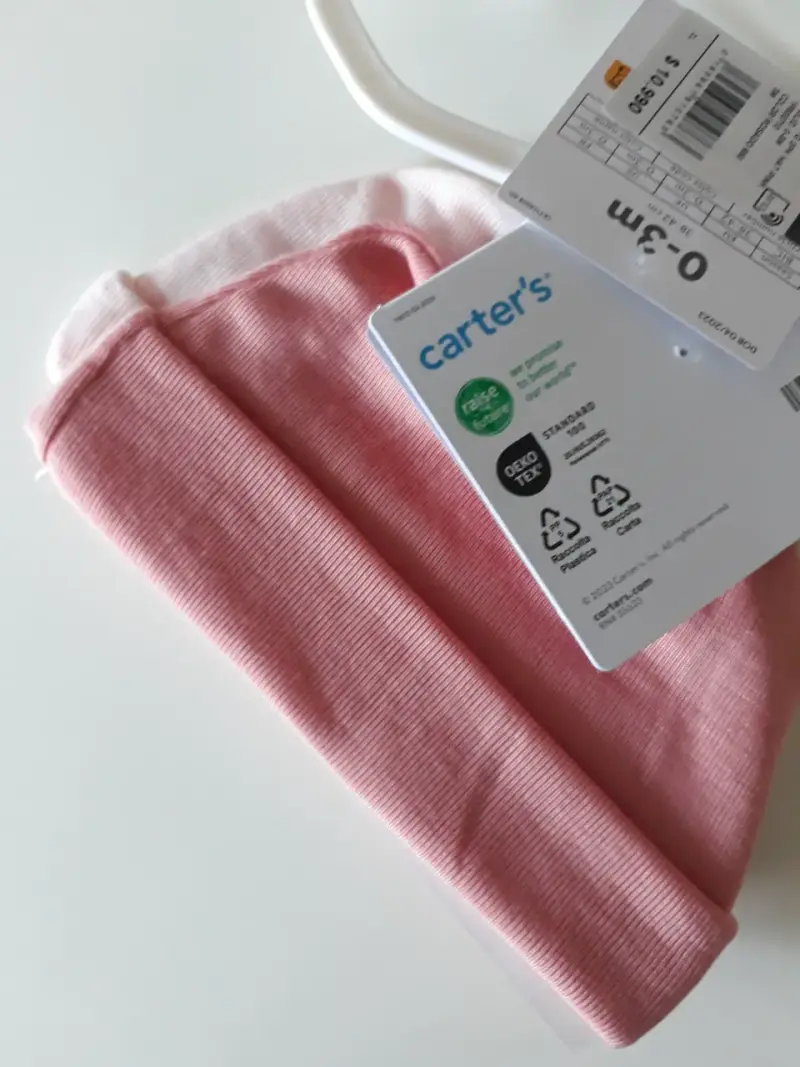 Pantalones de bebé rosados Carter's nuevos - 2